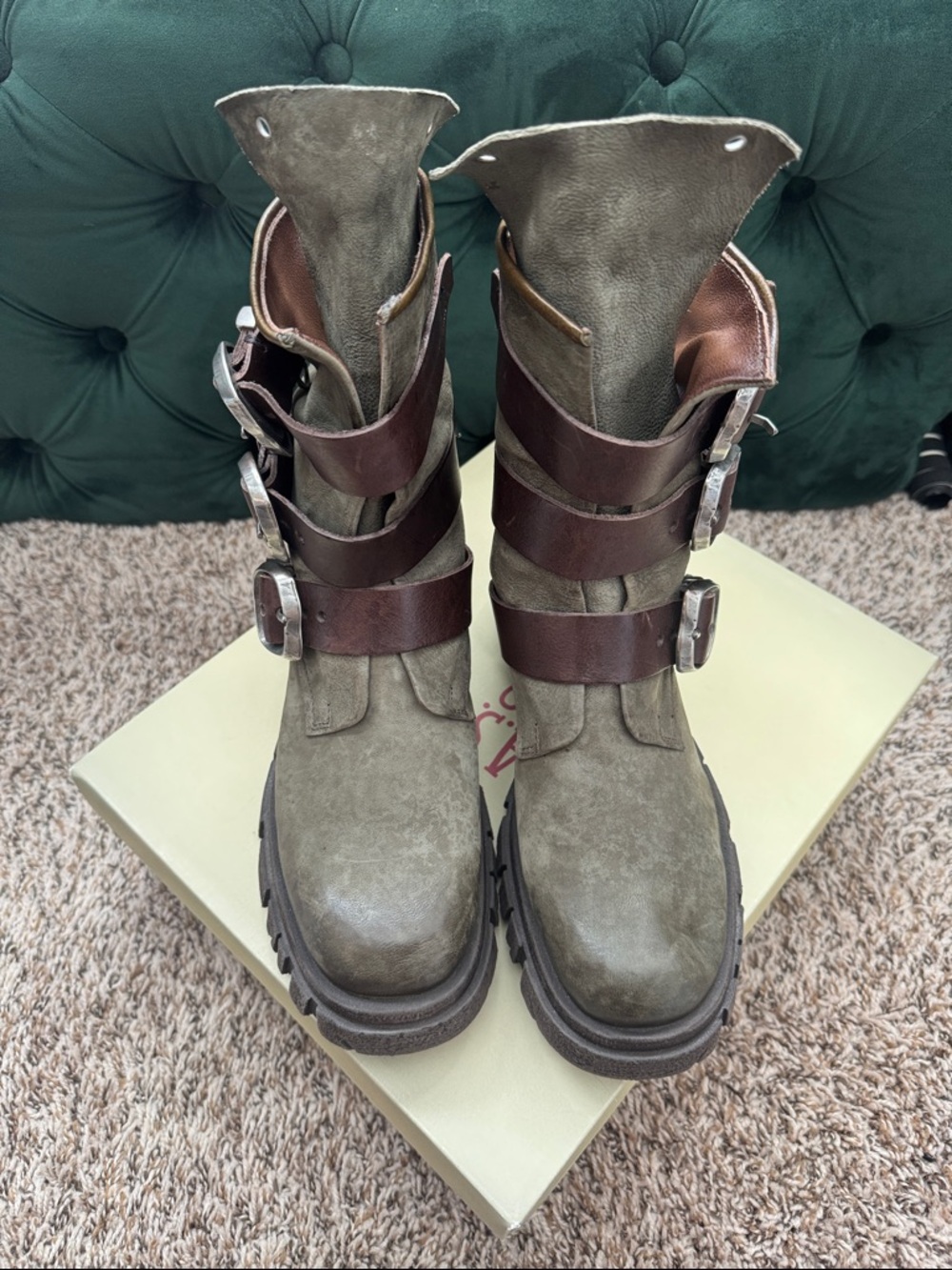 Hamish Boots- Green Jungle Print (EU 42) - Picture 2 of 6